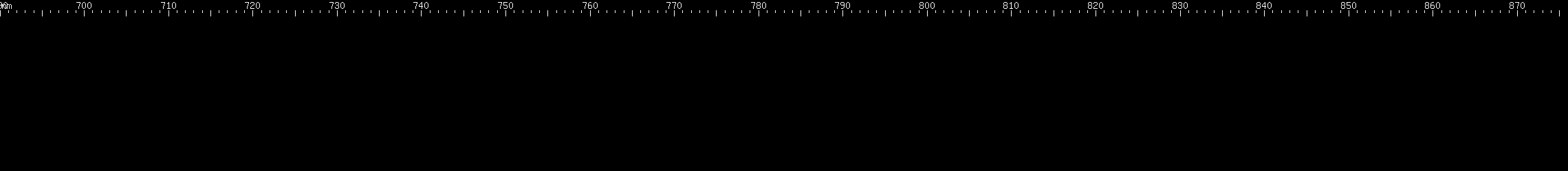 Spectral lines of Promethium.