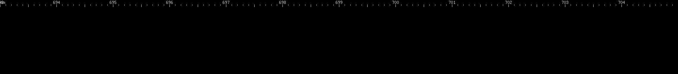 Spectral lines of Promethium.