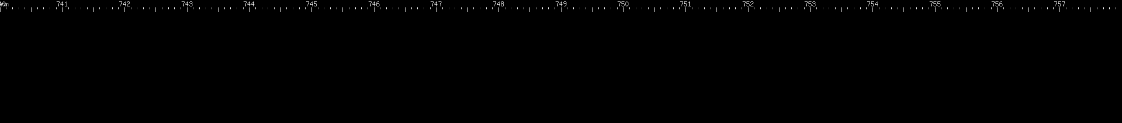 Spectral lines of Promethium.