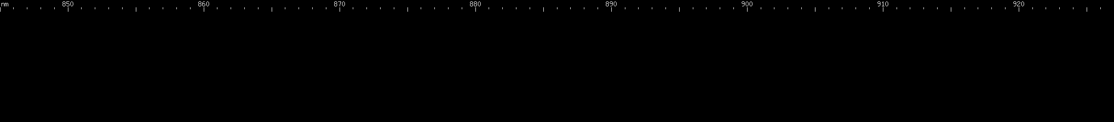 Spectral lines of Promethium.
