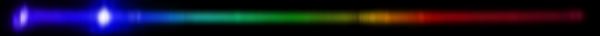 Photograph of emission spectrum of Indium.