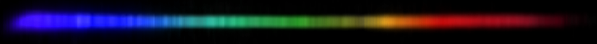 Photograph of emission spectrum of Samarium.
