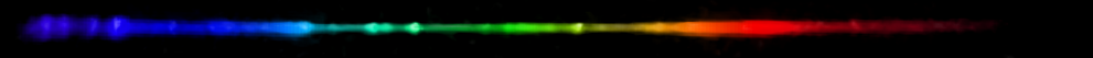 Photograph of emission spectrum of Yttrium.